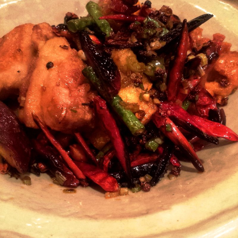 鶏肉の唐辛子炒め(中国料理 仙ノ孫)