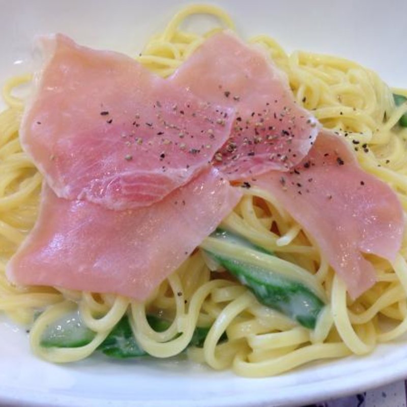 生ハムとアスパラのレモンクリーム(ウェンディーズ・ファーストキッチン 日比谷シャンテ前店)