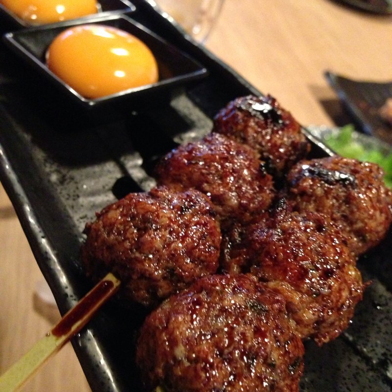 月見つくね(炭火串焼 鳥銀 )