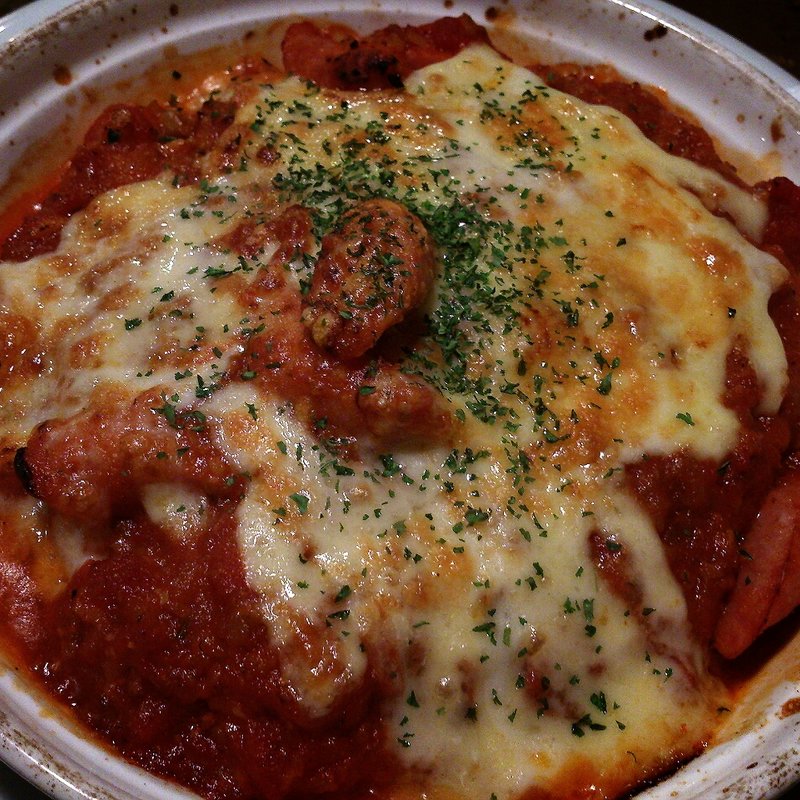 ソーセージのバスク風ドリア(カフェ&レストラン プー横丁)