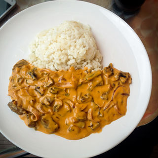 Hovězí stroganov, rýže(Pizzeria Subito presto)