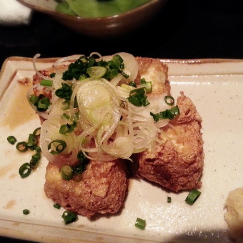 厚揚げポン酢(赤羽のざきや)