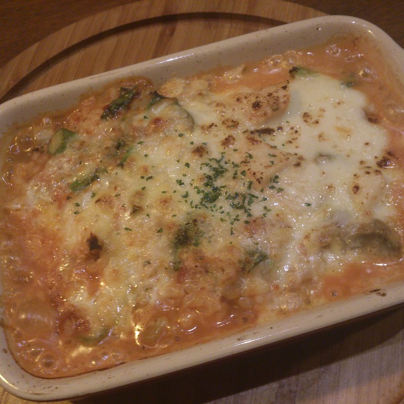 ゆで鶏とたっぷり野菜のトマトソースリゾット(焼)(Risotteria.GAKU bis)