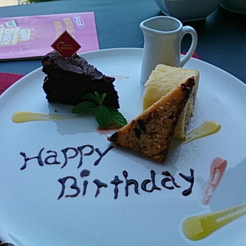 BrithDayデザートプレート(セレブ・デ・トマト シーサイドビュー横浜店)