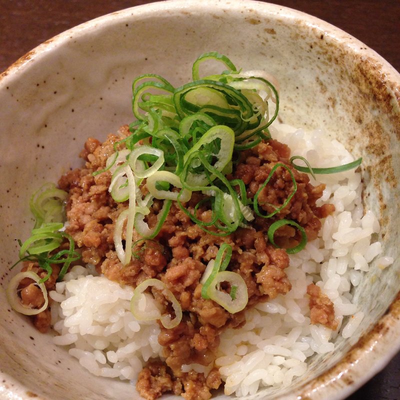 そぼろ丼(麺匠 真武咲弥 渋谷店)