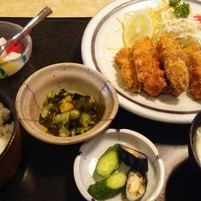 かきフライ定食(さくま居食亭 )