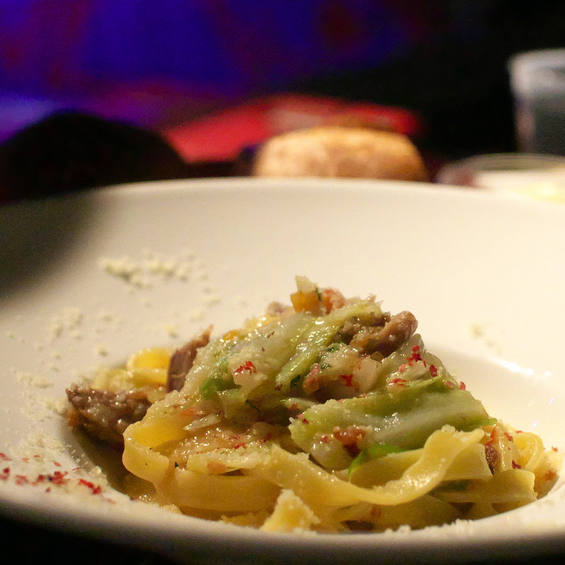 霧島豚肉ほほ肉の煮込みとキャベツのタリアッレ(ビルボードライブ東京)