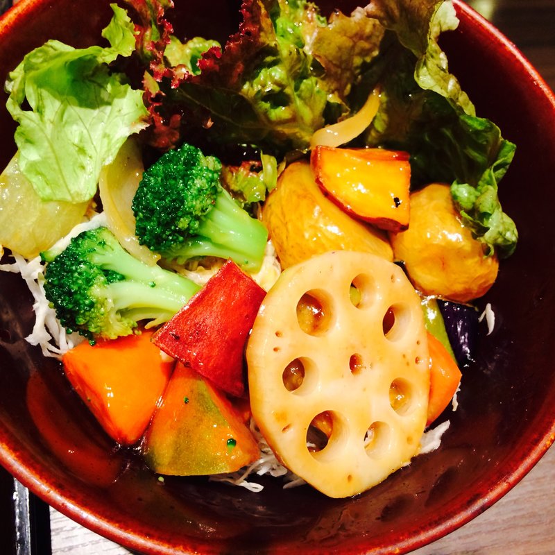 黒甘酢あんかけ野菜(大戸屋ごはん処 ラソラ川西店)