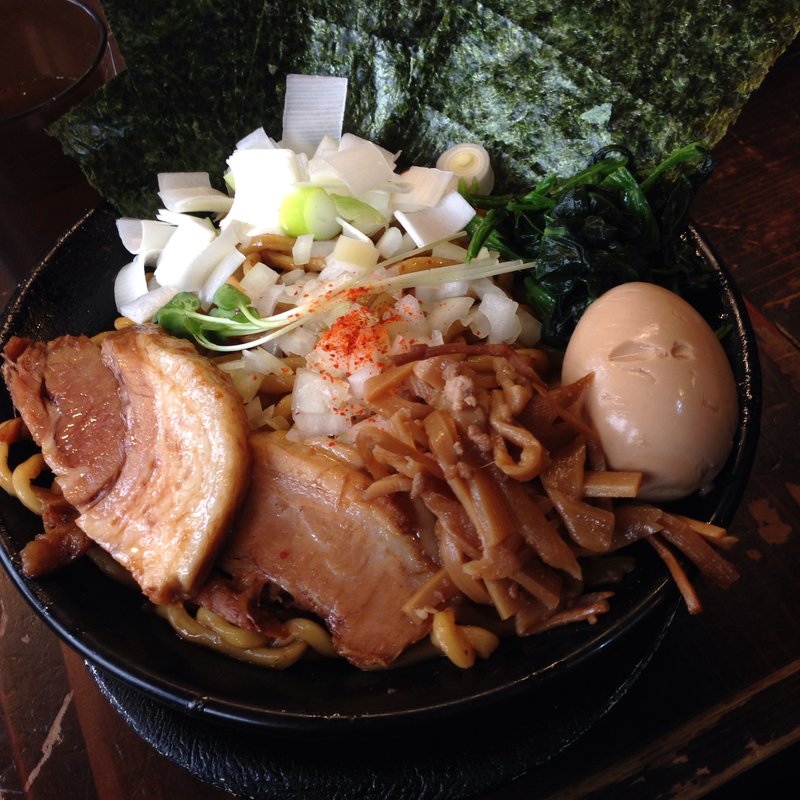 油そば400g。特製トッピング(ラーメン凪　煮干王　渋谷店)