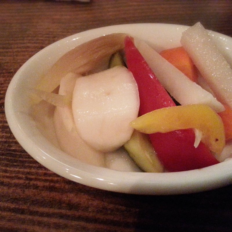 野菜ソムリエ自慢のピクルス (ツナシマ ワインバル Gato Negro)