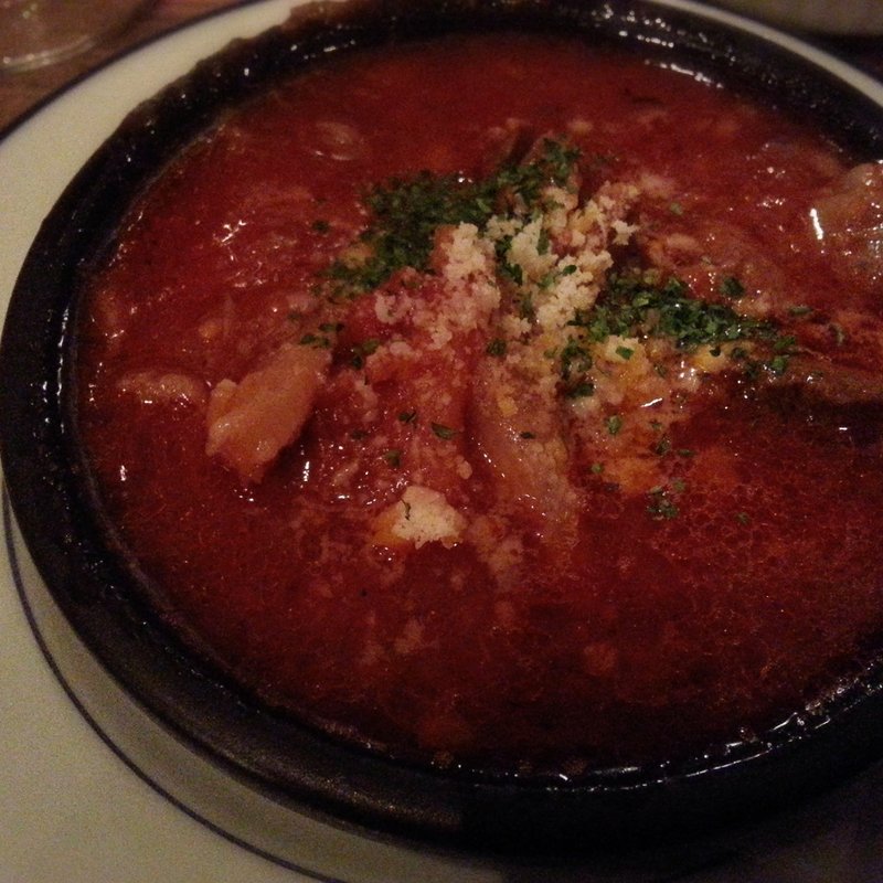 牛スジとトリッパの煮込み(ツナシマ ワインバル Gato Negro)