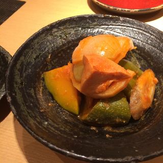 夏野菜味噌トマト煮(手打蕎麦 ごとう)