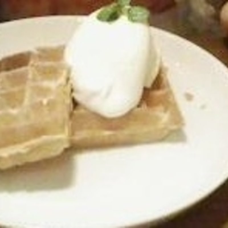 レモンアイスのワッフル(カフェドファリニエール)
