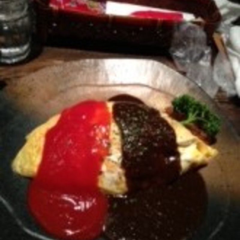 オムライスWソース(婆沙羅)