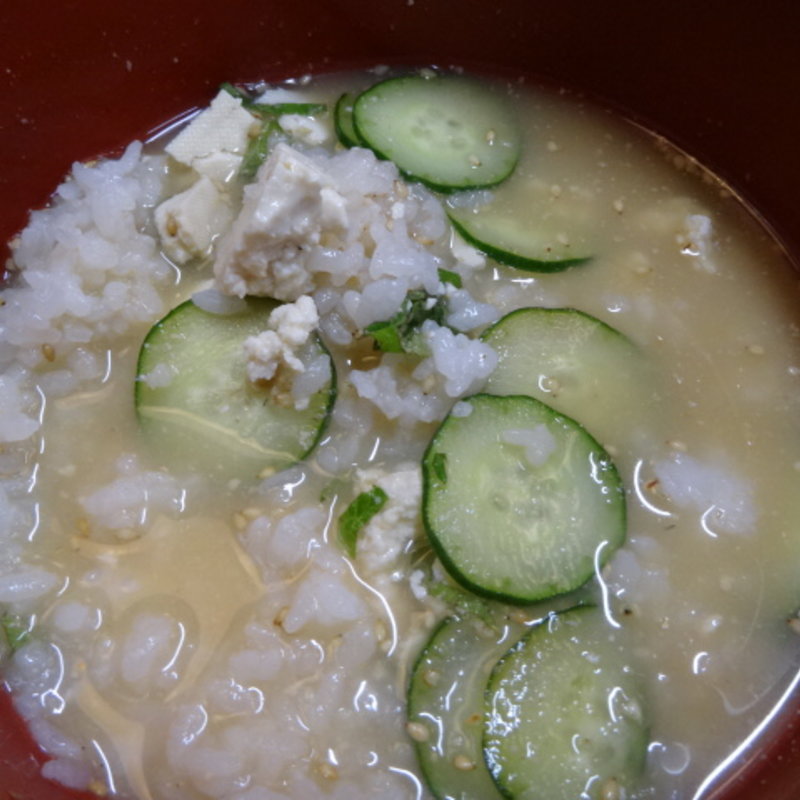 冷や汁(千穂の家　元祖流しソーメン)