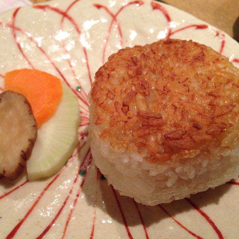 東日流しみずさんの”焼きおにぎり”(東日流旬彩しみず)