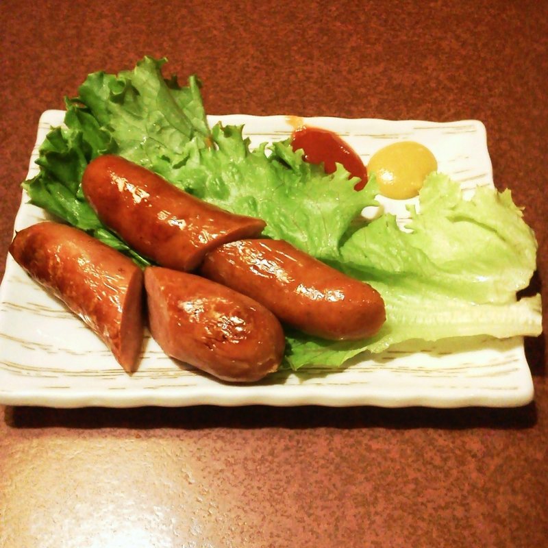 網焼きソーセージ(寿司酒家七福食堂)