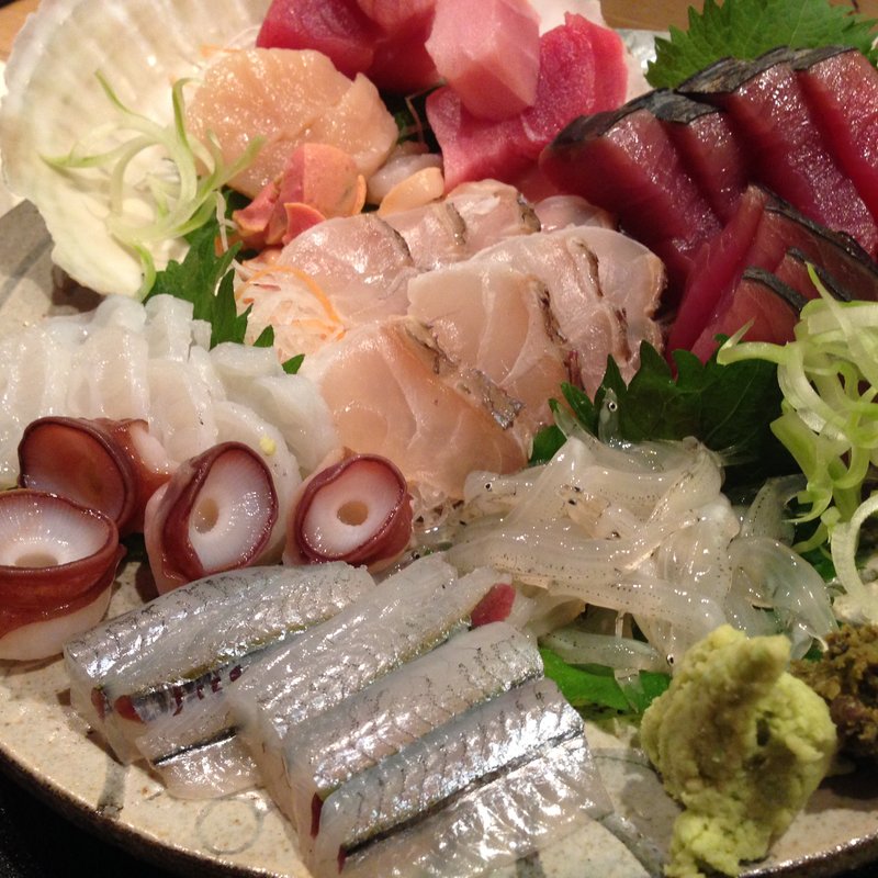 お造り盛り合せ(東日流旬彩しみず)