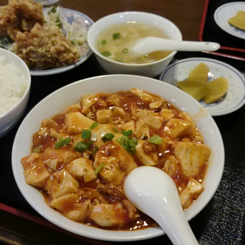 麻婆豆腐定食(栄成軒)