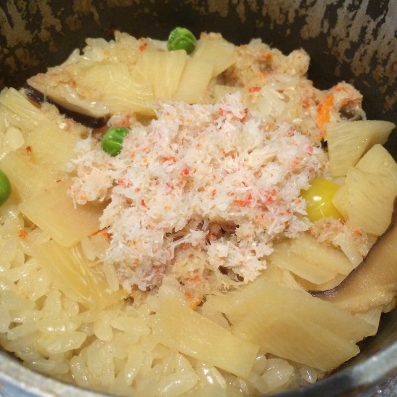 蟹釜飯(味しるべ 駅逓)