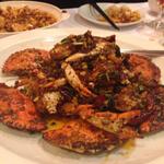Stir fride blue crab