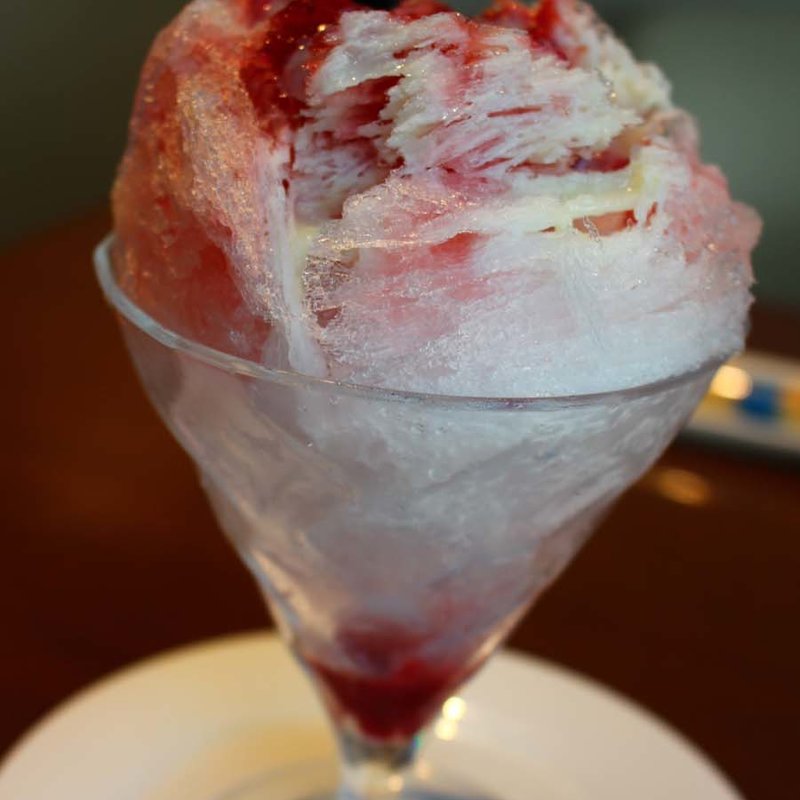 《期間限定》天然氷のかき氷(ヨックモック 青山本店)