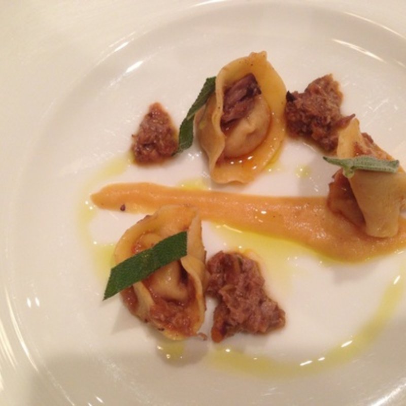 家製カベレッティ　鴨のラグーソース(convivio)