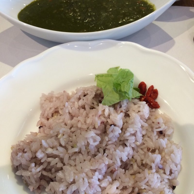 薬膳料理カレー ほうれん草(自然の薬箱)