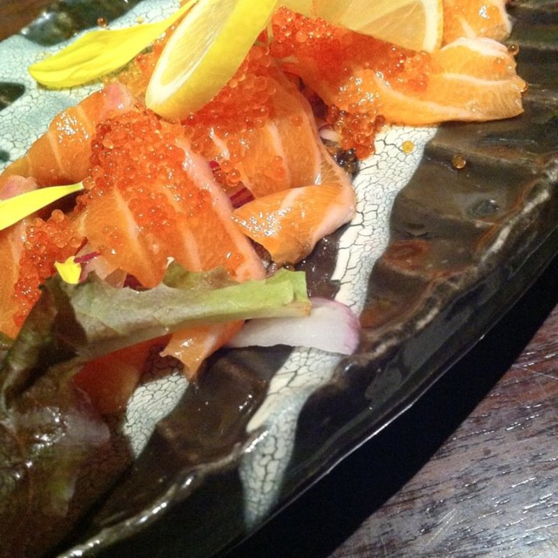 サーモンのカルパッチョ(一粋 恵比寿店)