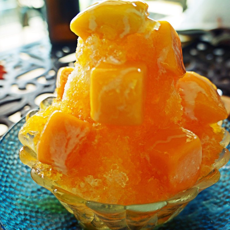 マンゴーかき氷(石畳茶屋 真珠)