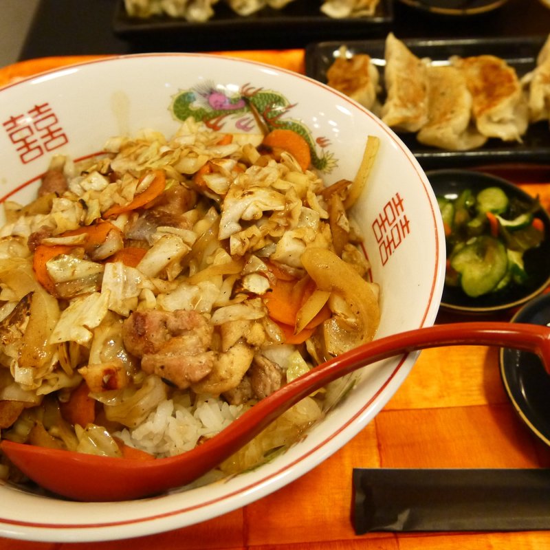 野菜丼ぶり定食(MN LAMEN)