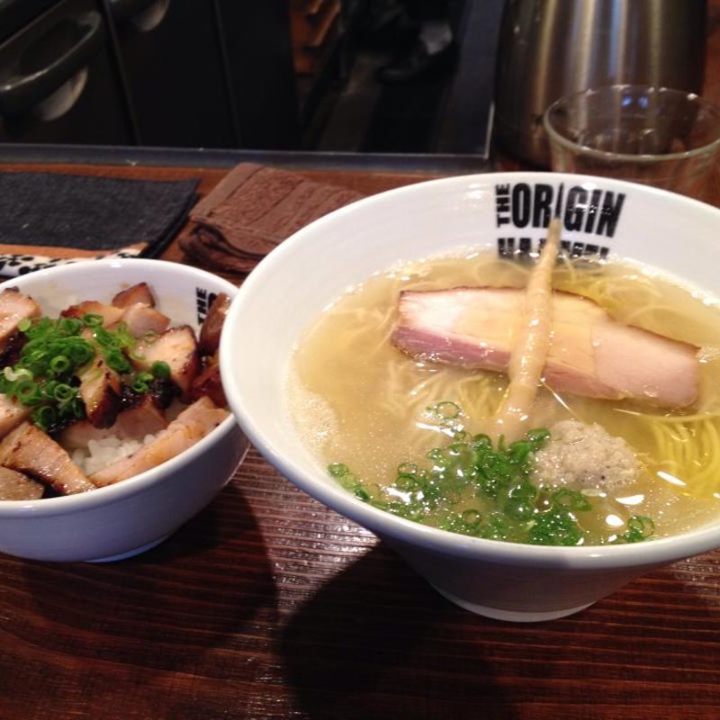 塩らあめん＋焼豚丼(らあめん 元)