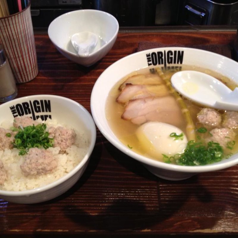 特塩らあめん＋つみれ丼(らあめん 元)