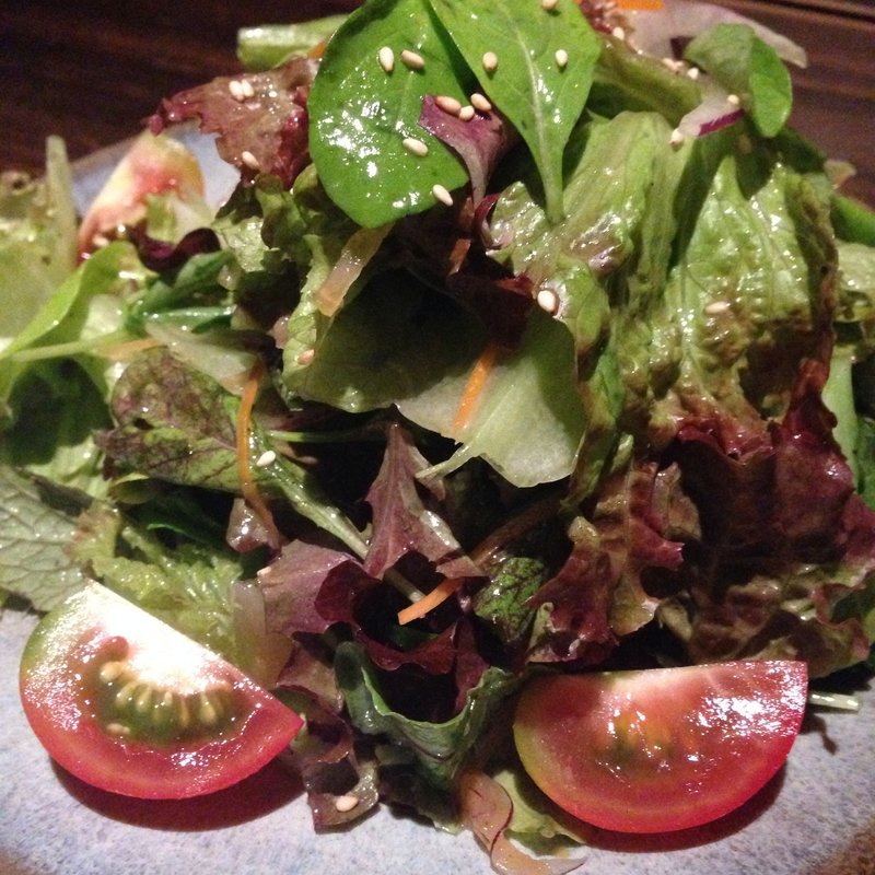 季節野菜のサラダ(蕎麦屋 山都)