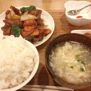 酢鶏定食(苗老太)