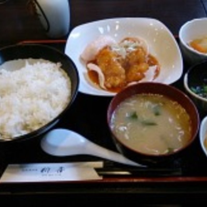 エビチリ定食(和風居酒屋 新喜)