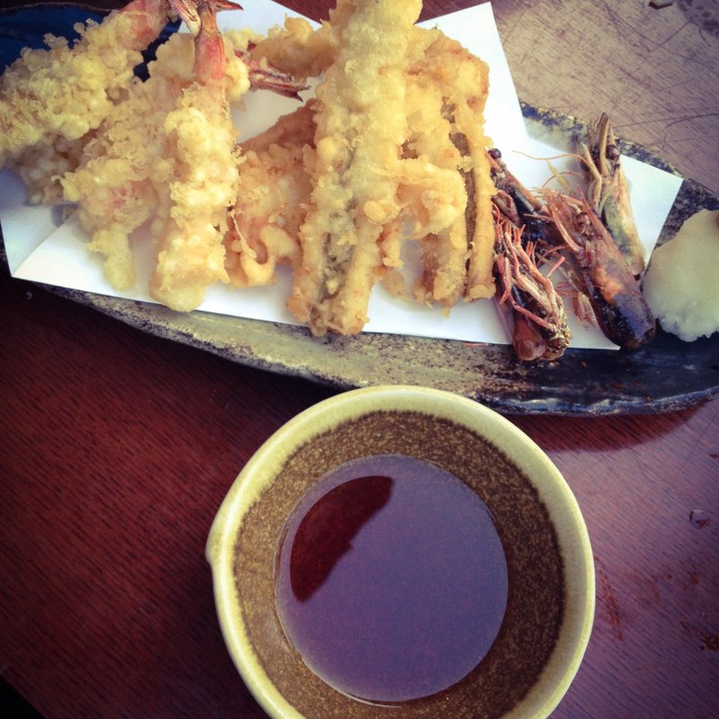 穴子と車海老の天ぷら(神山町魚金)