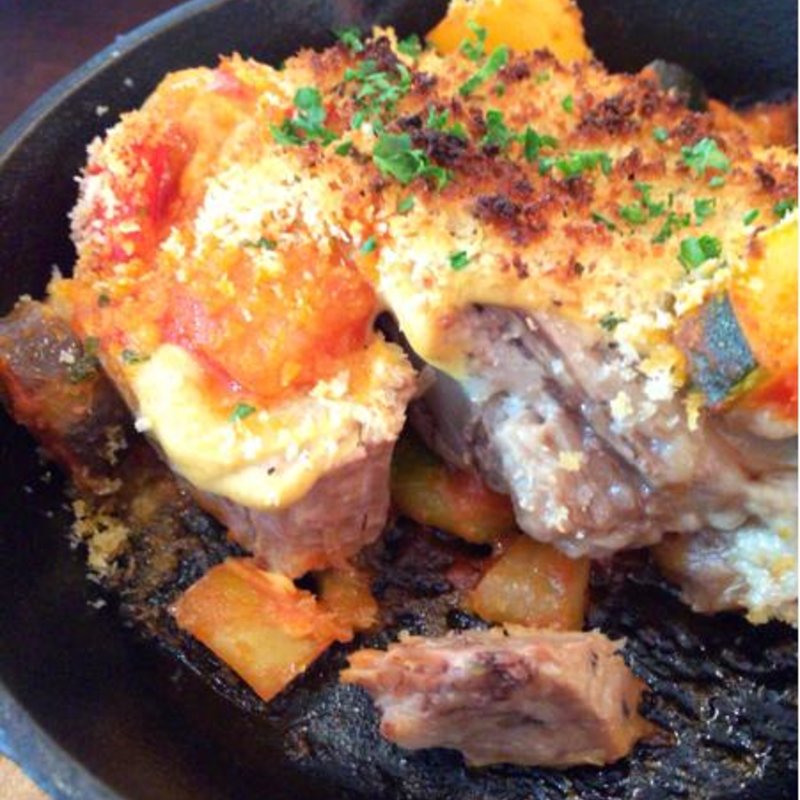 糸島豚と旬野菜のトマトソース(R style)