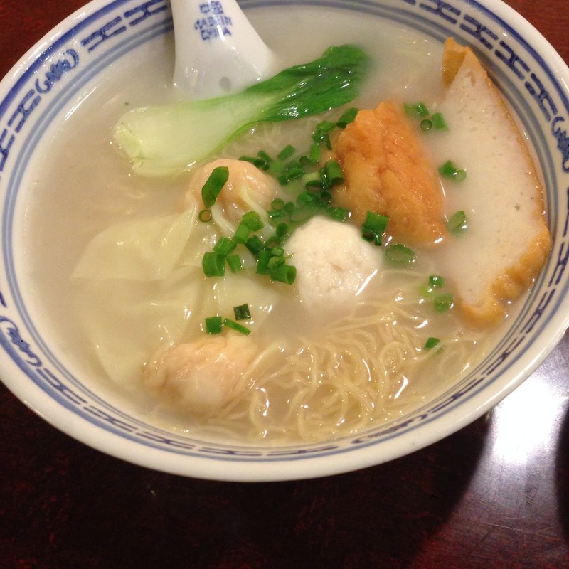 海老雲呑麺(香港麺　新記 虎ノ門店 （ホンコンメン シンキ）)