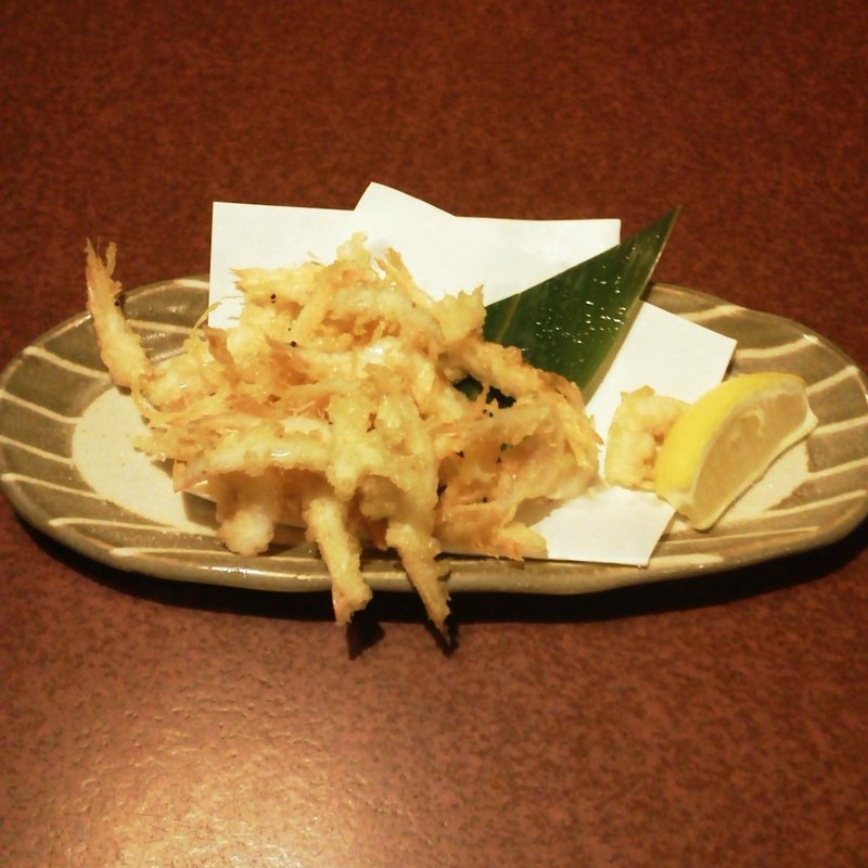 富山名産　白エビの唐揚げ(寿司酒家七福食堂)