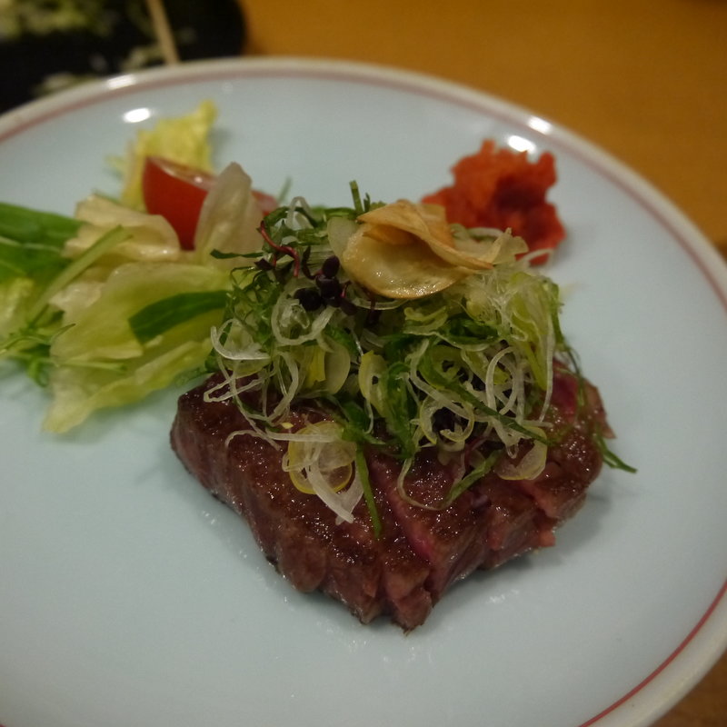 和牛の短冊ステーキ(万松)