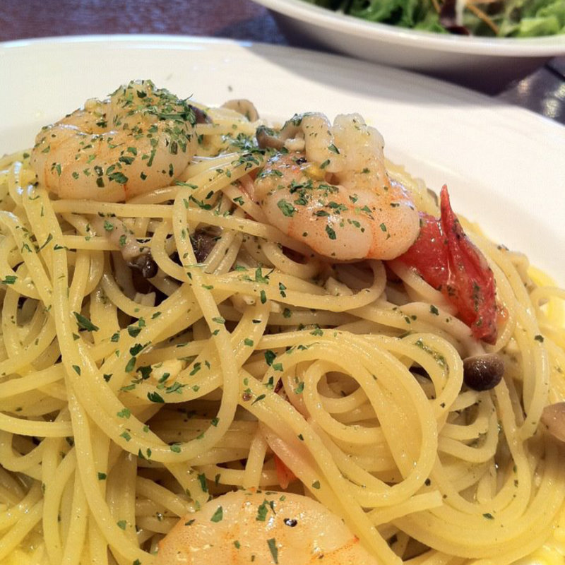 エビとしめじのパスタ(カフェ・ラ・ミル 自由ヶ丘店 （Cafe La Mille）)