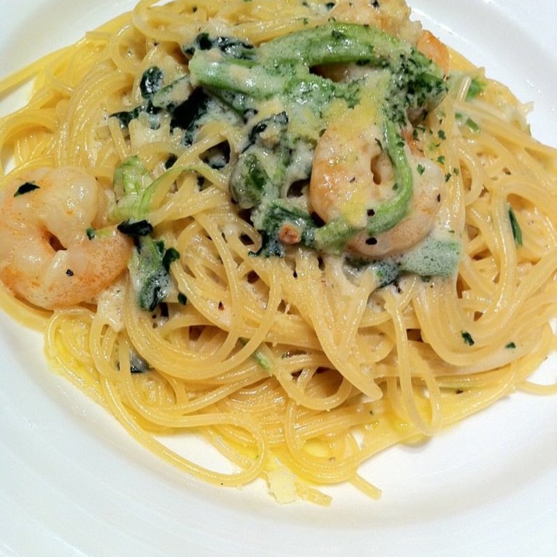 エビとブロッコリーのパスタ(カフェ・ラ・ミル 自由ヶ丘店 （Cafe La Mille）)