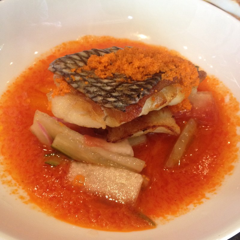 白身魚のガスパチョ(Casa Mono)