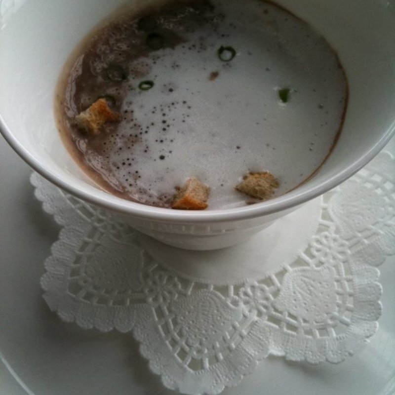 季節野菜の冷たいクリームスープ ヒアルロン酸ジュレ添え(ソラシオ （/so/ra/si/o/）)