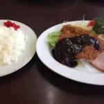 ビフカツ、焼き豚定食(グリルABC)