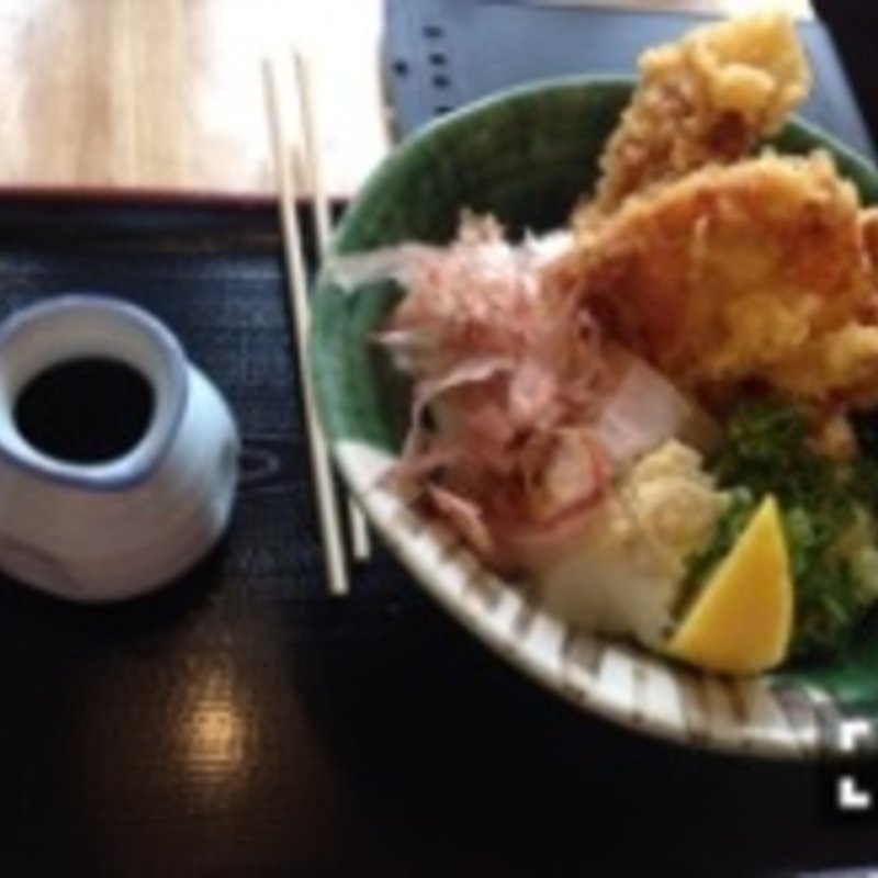 鶏天ぶっかけうどん(三ツ島　真打)