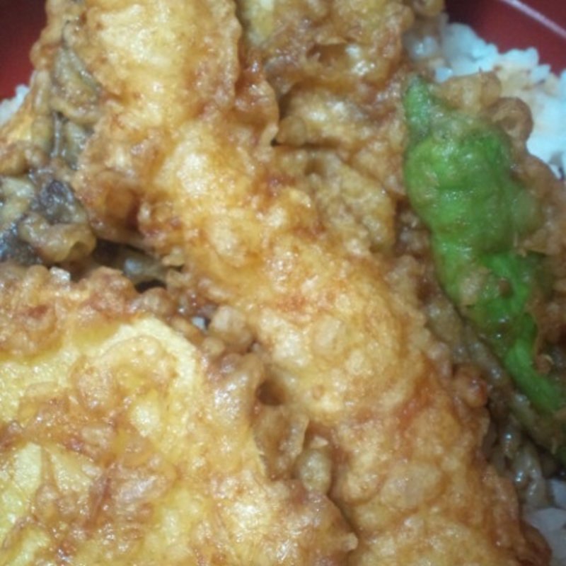 鶏海老天丼(深川)