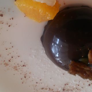チョコレートのムース…ランチセットのデザート(カフェ    イル      レガーロ)