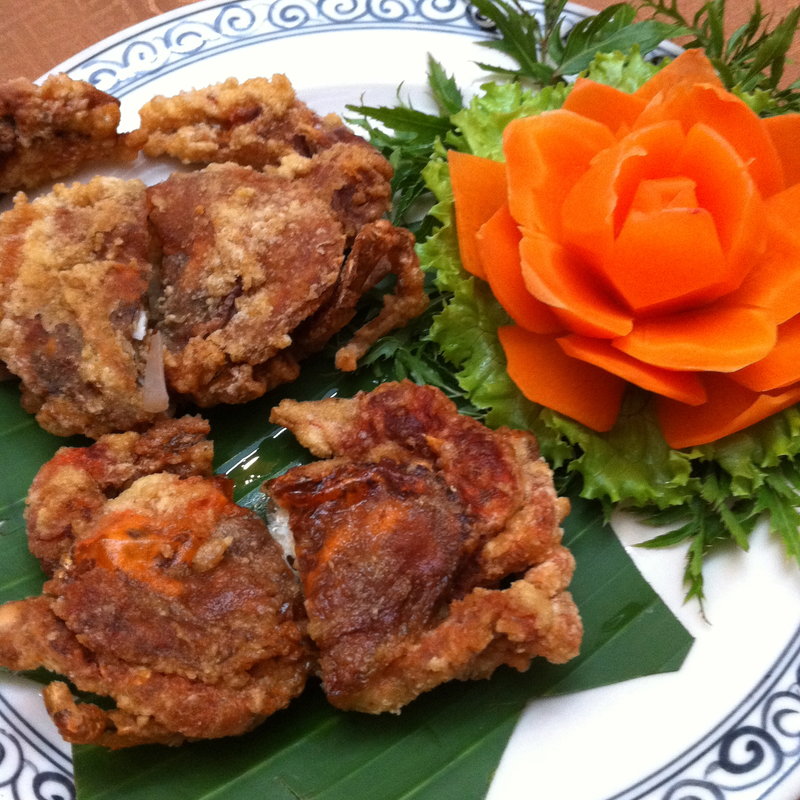 ソフトシェルクラブのフライ(Cay Cau)